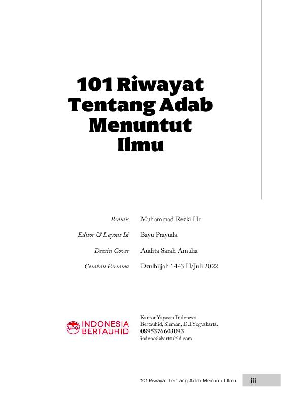 101-riwayat-tentang-adab-menuntut-ilmumuhammad-rezki