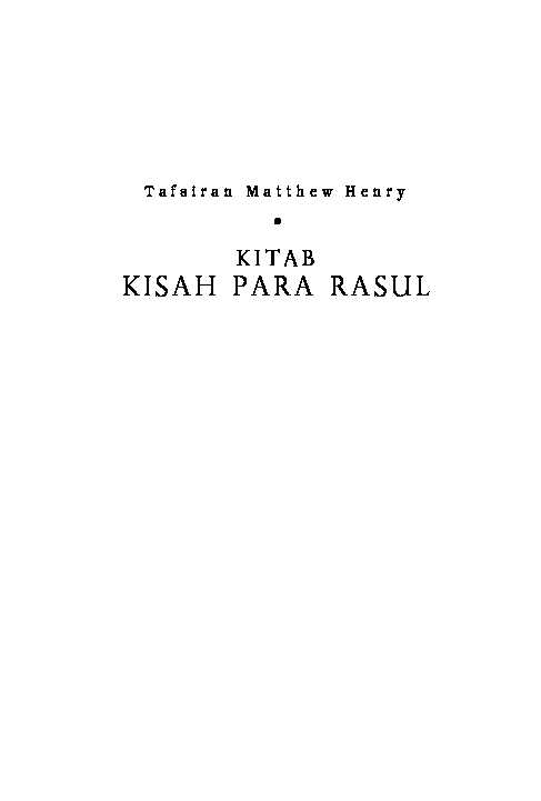 28 kisah para rasul