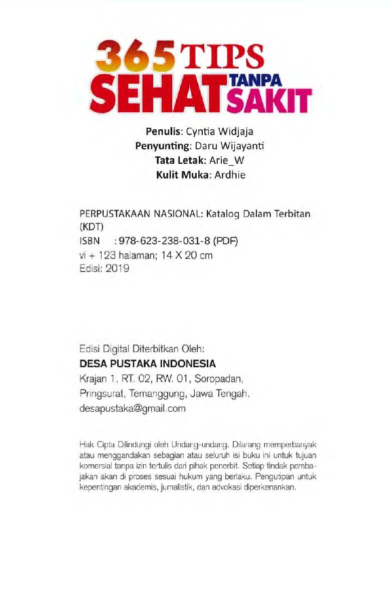 365-tips-sehat-tanpa-sakit---cytia-widjaja