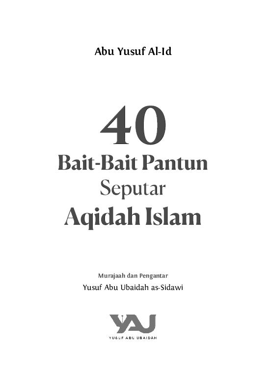 40-bait-bait-pantun-seputar-aqidah-islam-yusuf-abu-ubaidah-as-sidawi
