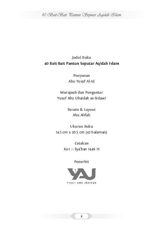 40-bait-bait-pantun-seputar-aqidah-islam-yusuf-abu-ubaidah-as-sidawi