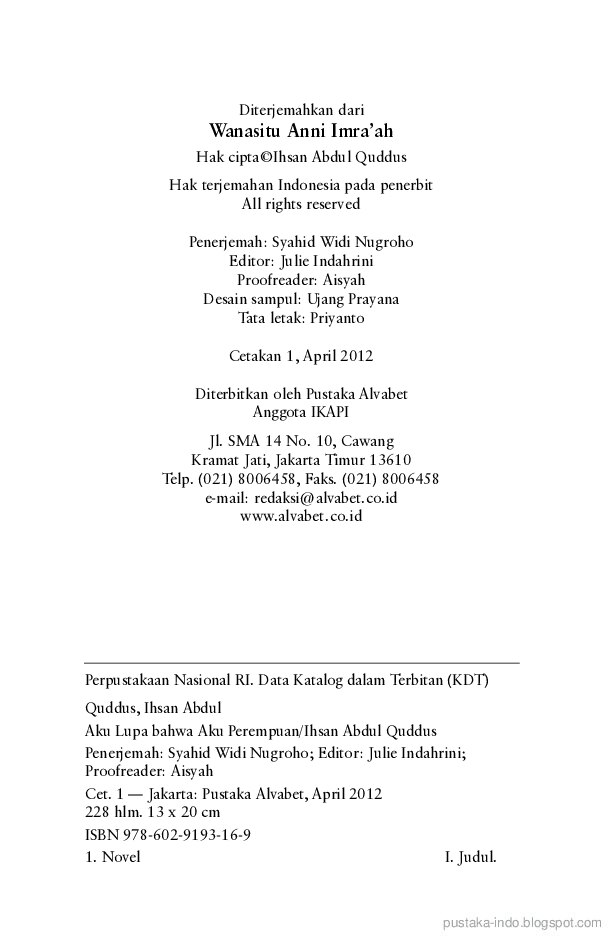 aku-lupa-bahwa-aku-perempuan-by-ihsan-abdul-quddus