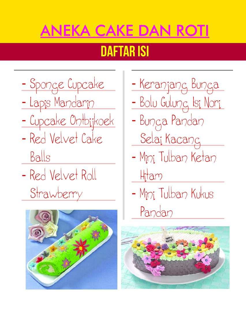 Cake Sari Roti Baca Aneka Resep Cake Roti Ebook Gratis PDF | PERPUS