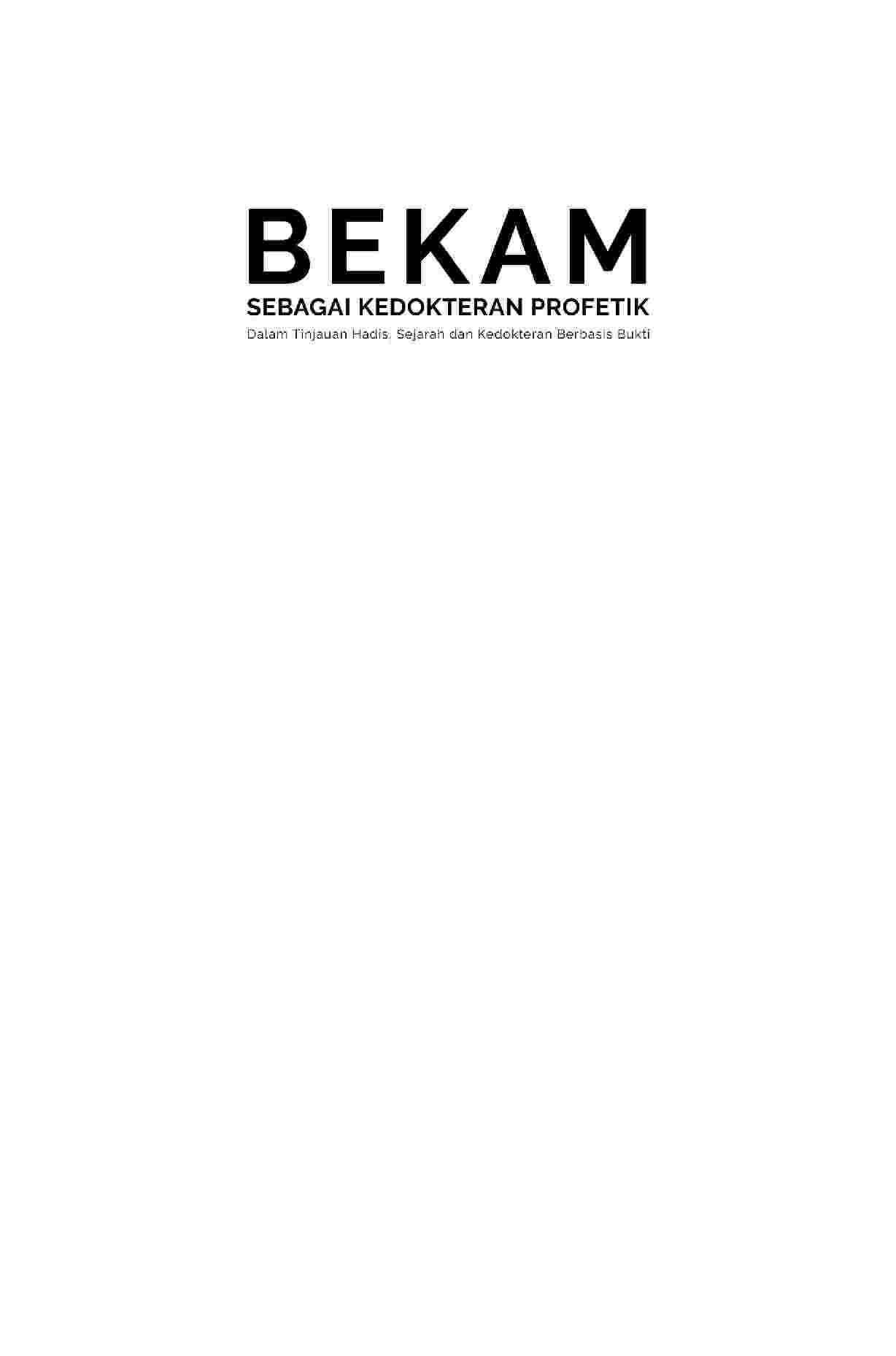 Bekam Sebagai Kedokteran Profetik