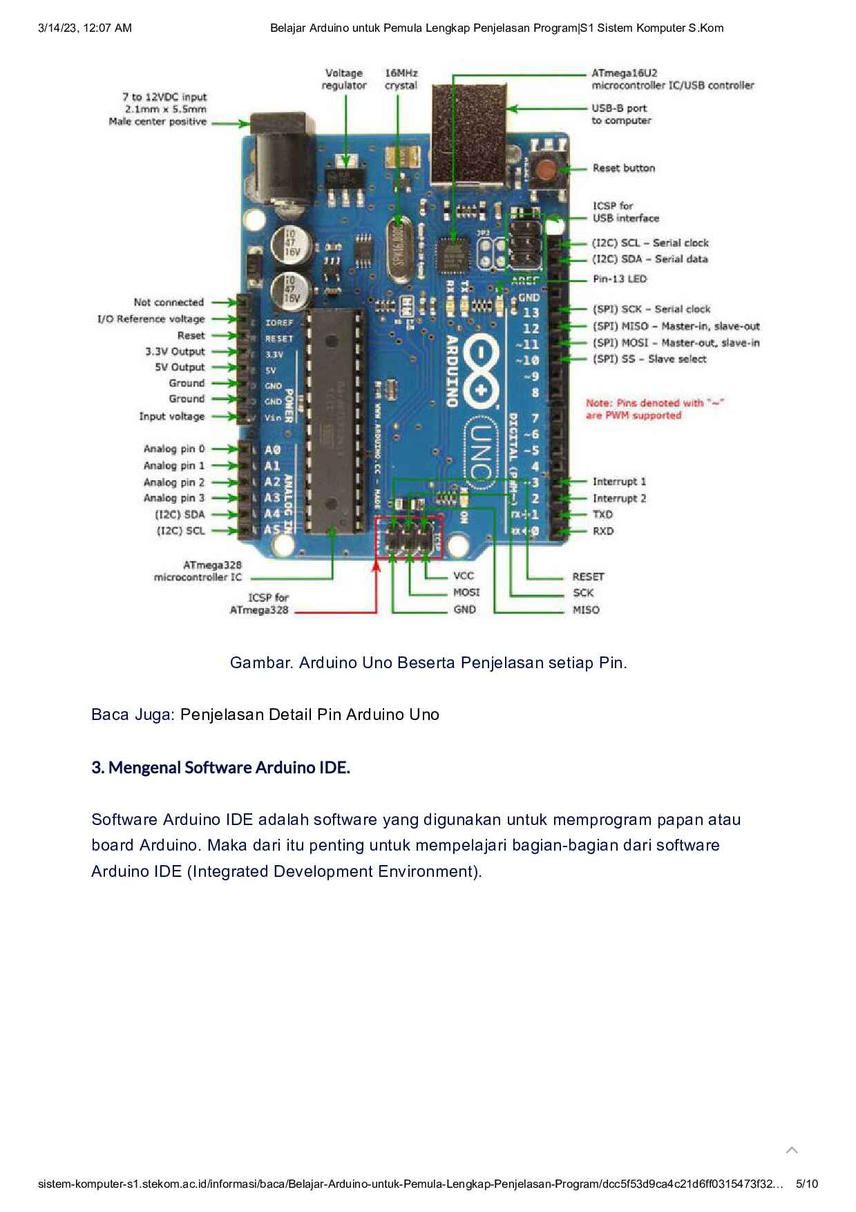 Arduino Komputer Baca Belajar Arduino Untuk Pemula Lengkap Penjelasan Program S1 Sistem ...
