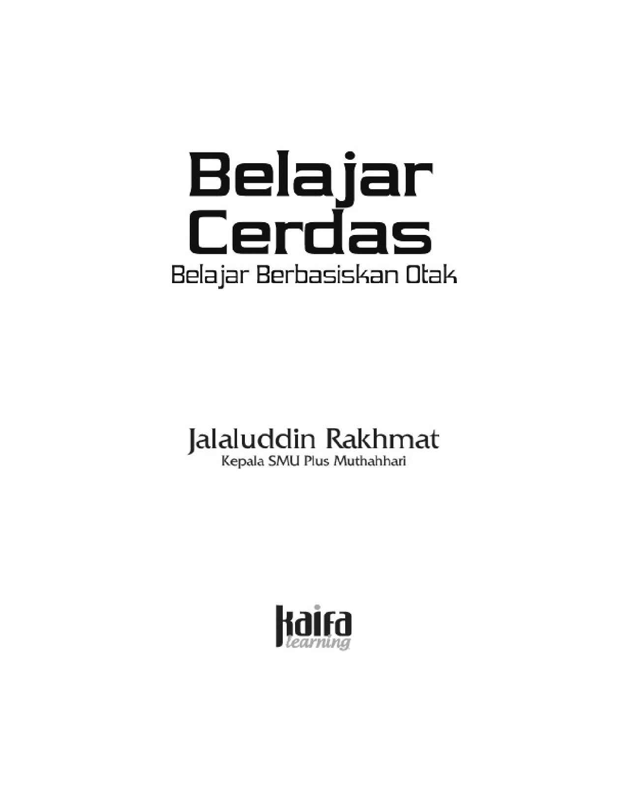 belajar-cerdas-belajar-berbasiskan-otak-by-jalaluddin-rakhmat