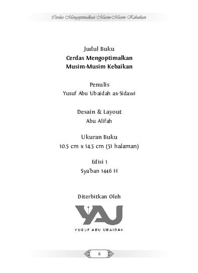 cerdas-mengoptimalkan-musim-musim-kebaikan-yusuf-abu-ubaidah-as