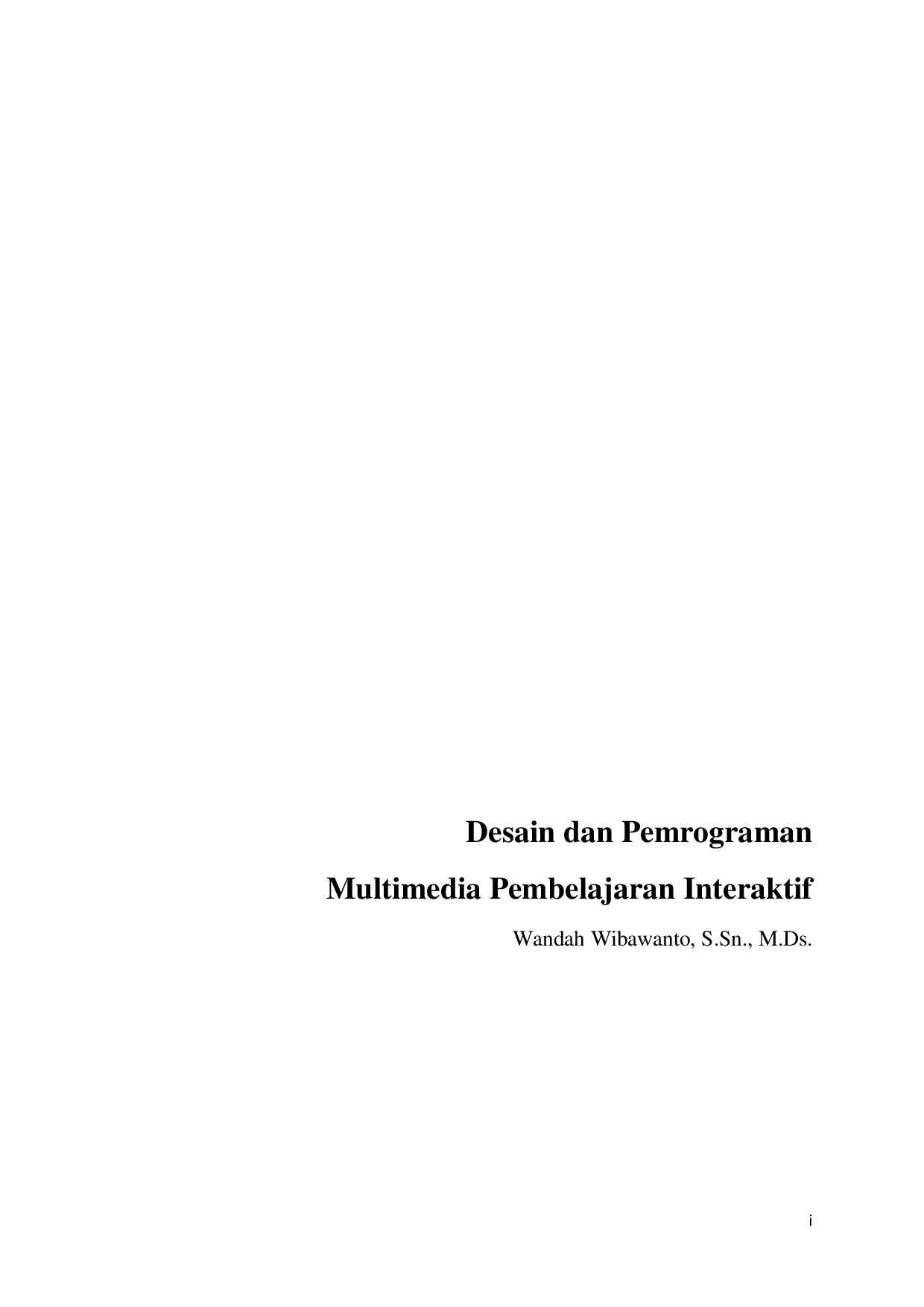 desain-dan-pemrograman-multimedia-pembelajaran-interaktif-by-wandah-wibawanto