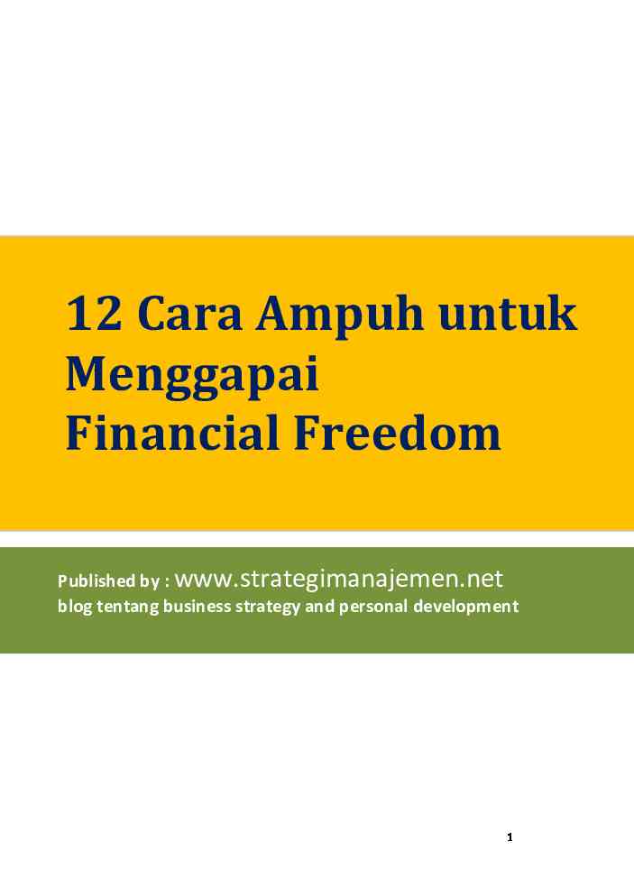 ebook   langkah meraih financial freedom
