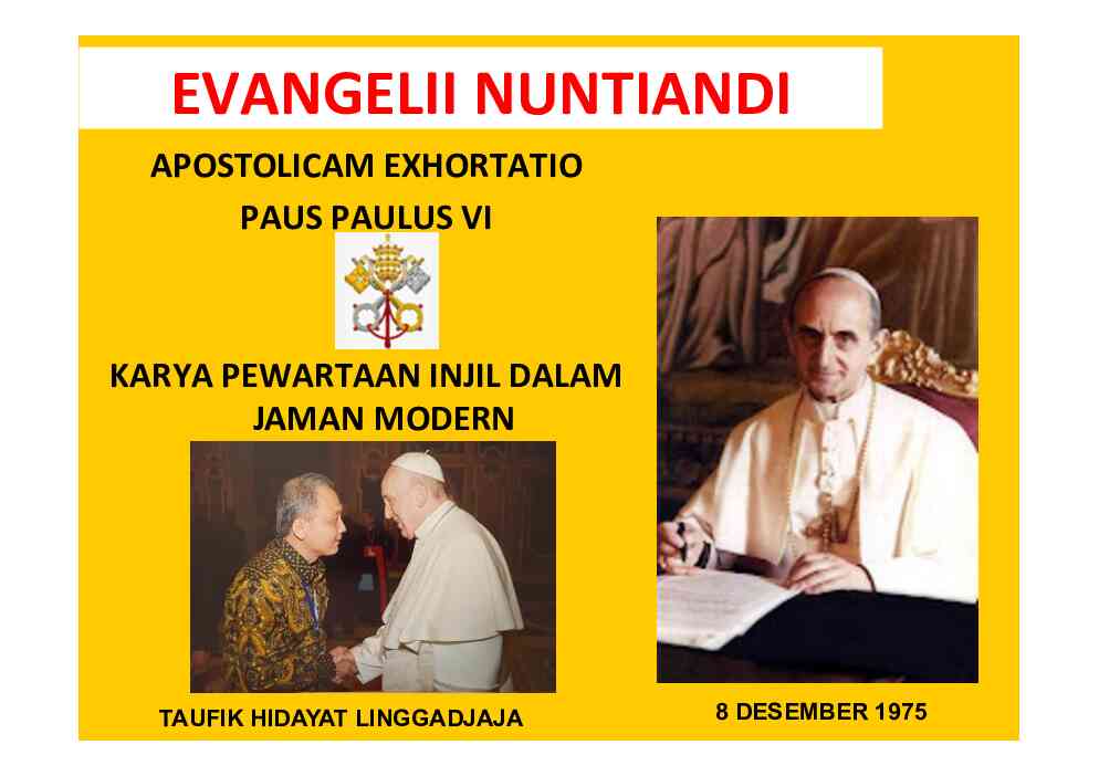 evangelii nuntiandi