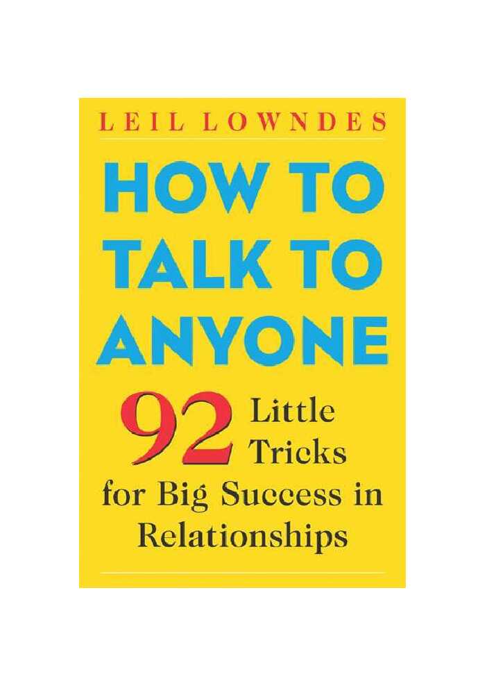 how to talk anyone