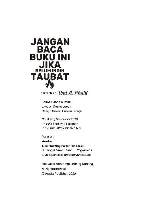 jangan-baca-buku-ini-jika-belum-ingin-taubat---ustadzah-umi-a--kholil