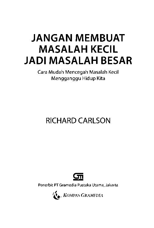 jangan-membuat-masalah-kecilrichard-carlson