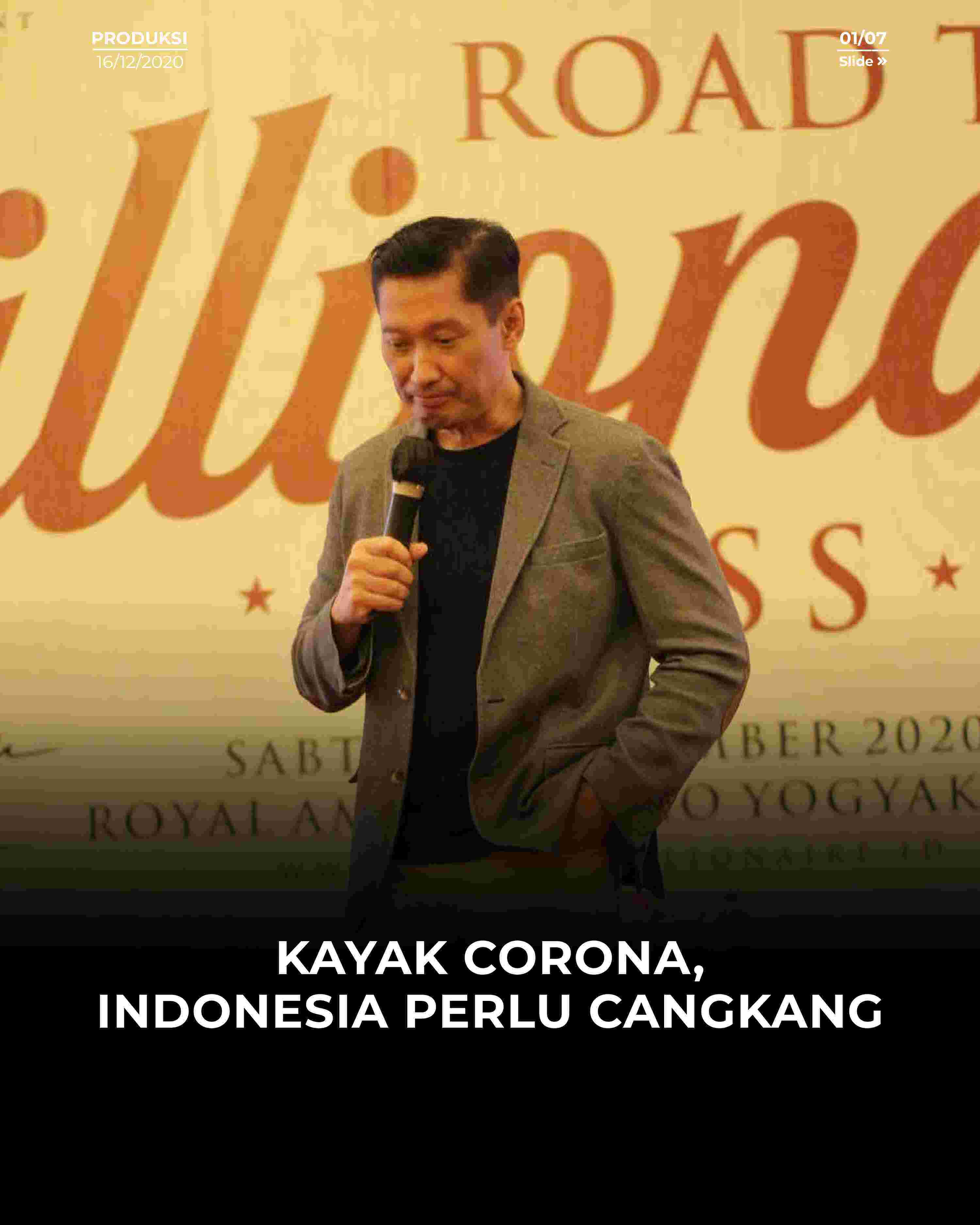 kayak corona, indonesia perlu cangkang