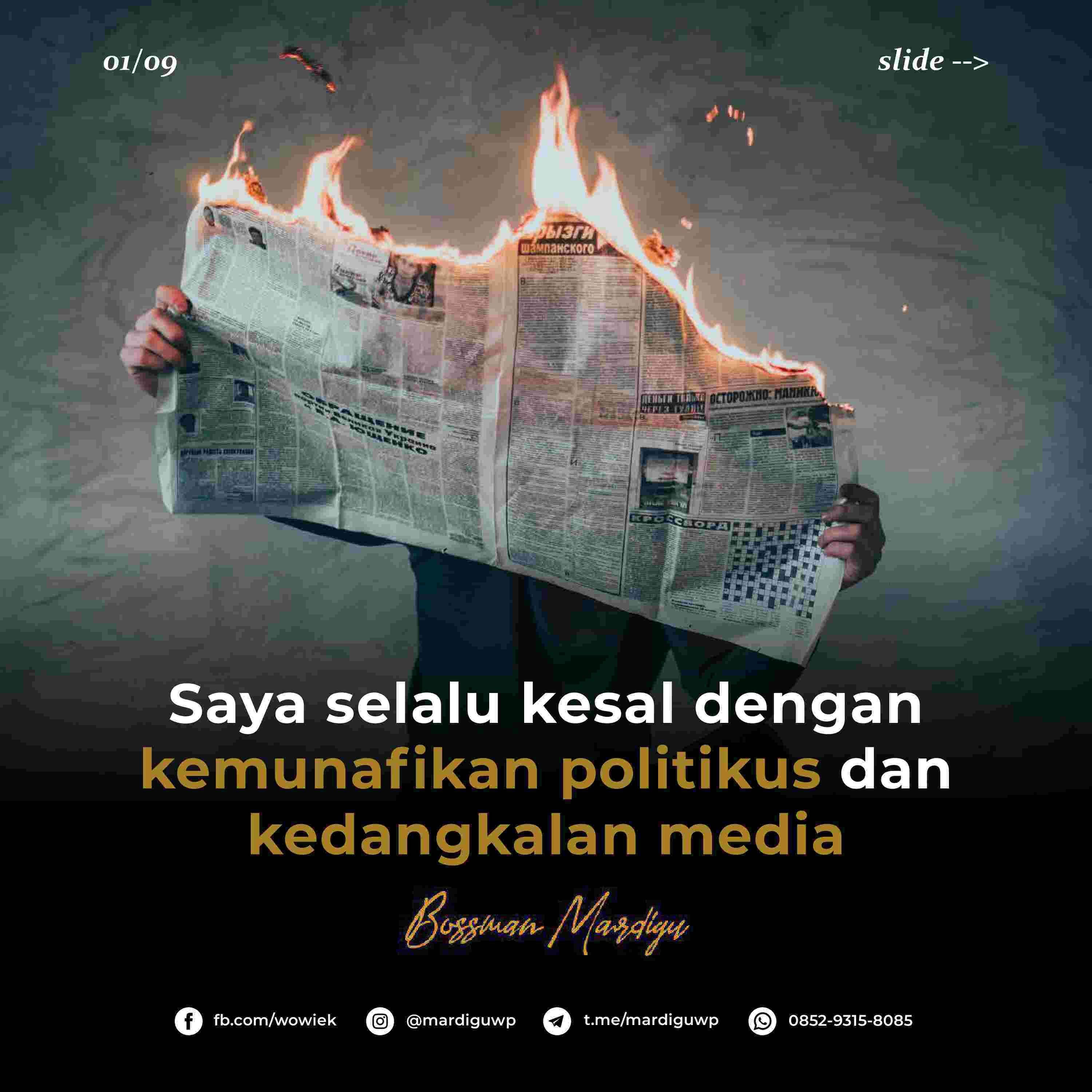 kemunafikan politikus dan kedangkalan media