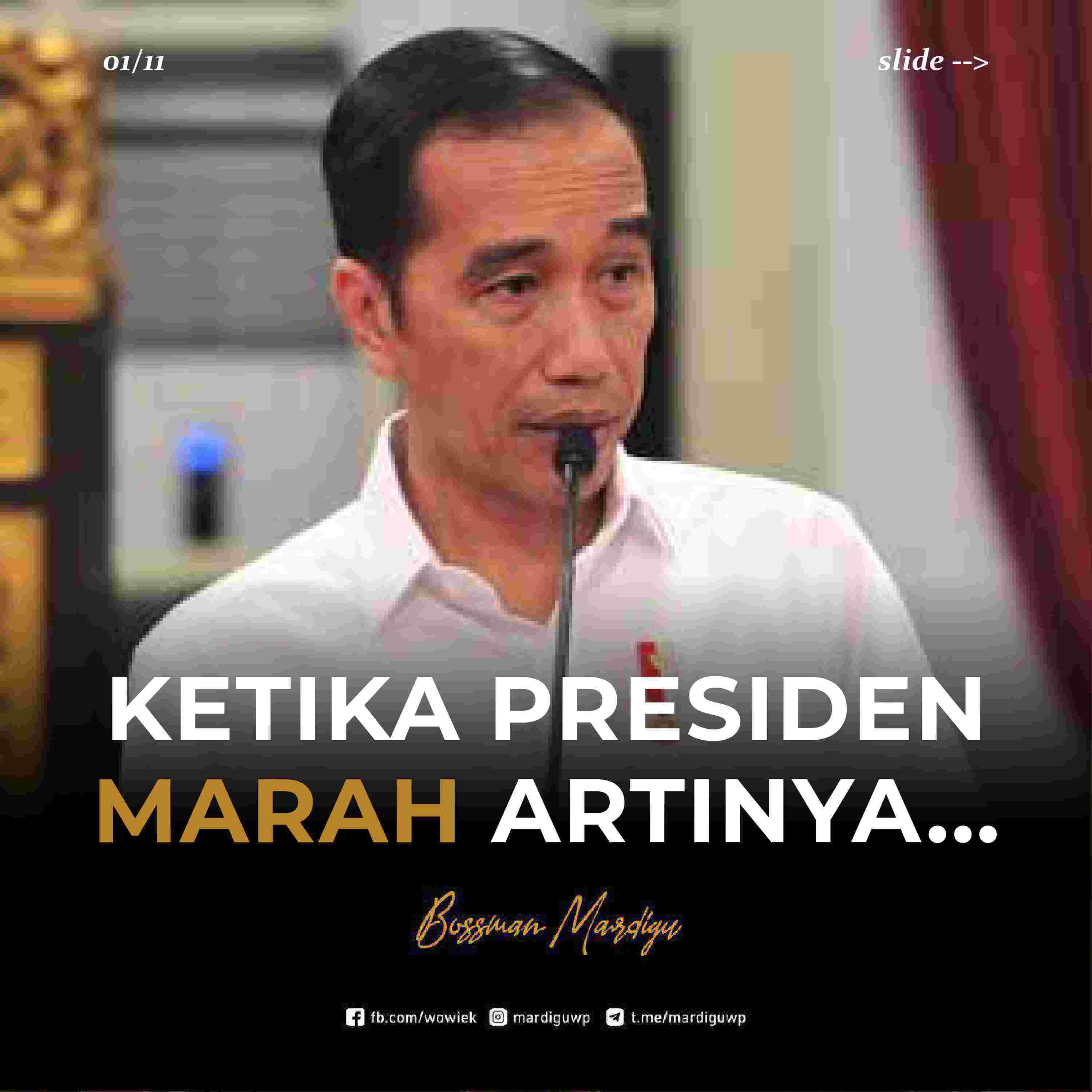ketika presiden marah artinya