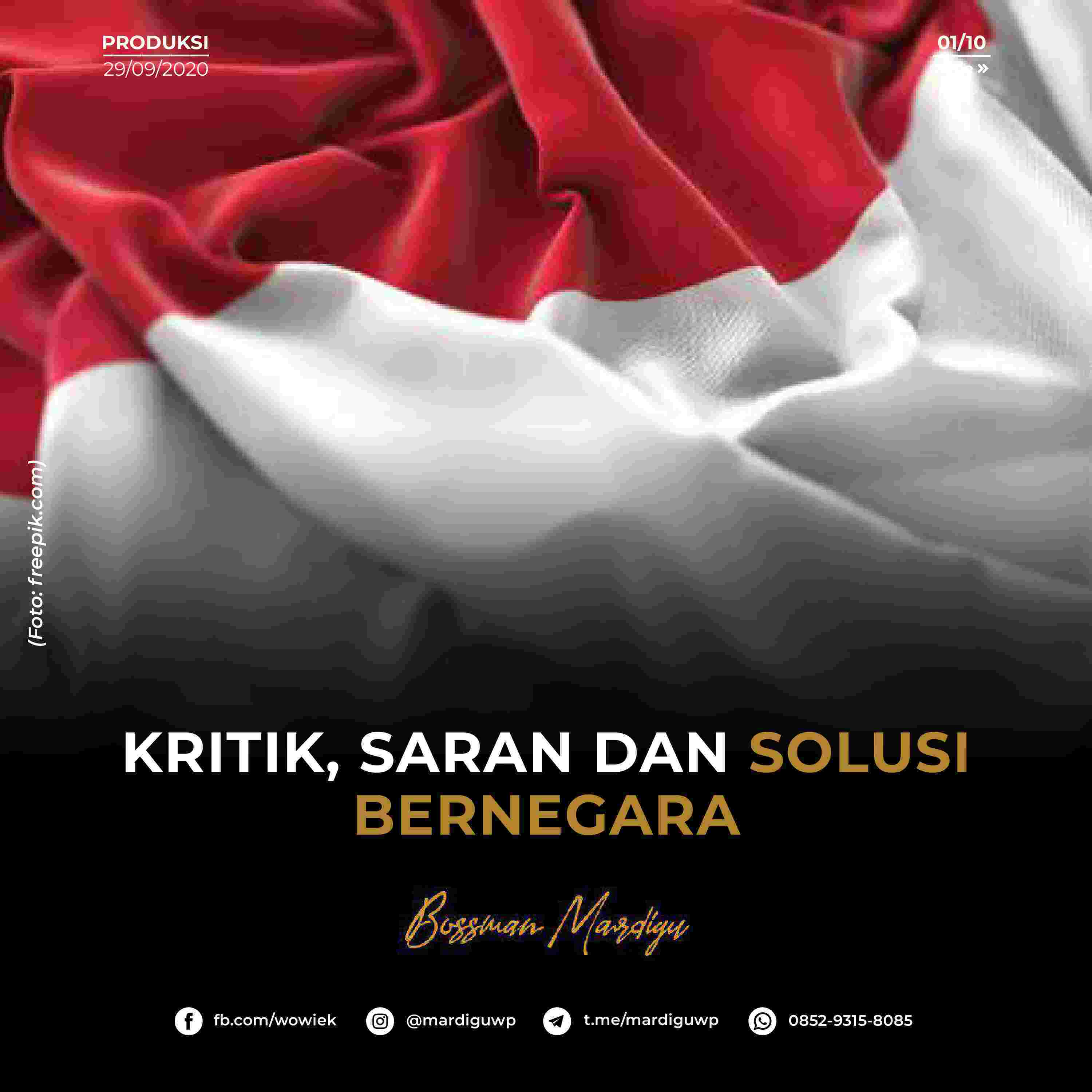 Kritik Saran Dan Solusi Bernegara