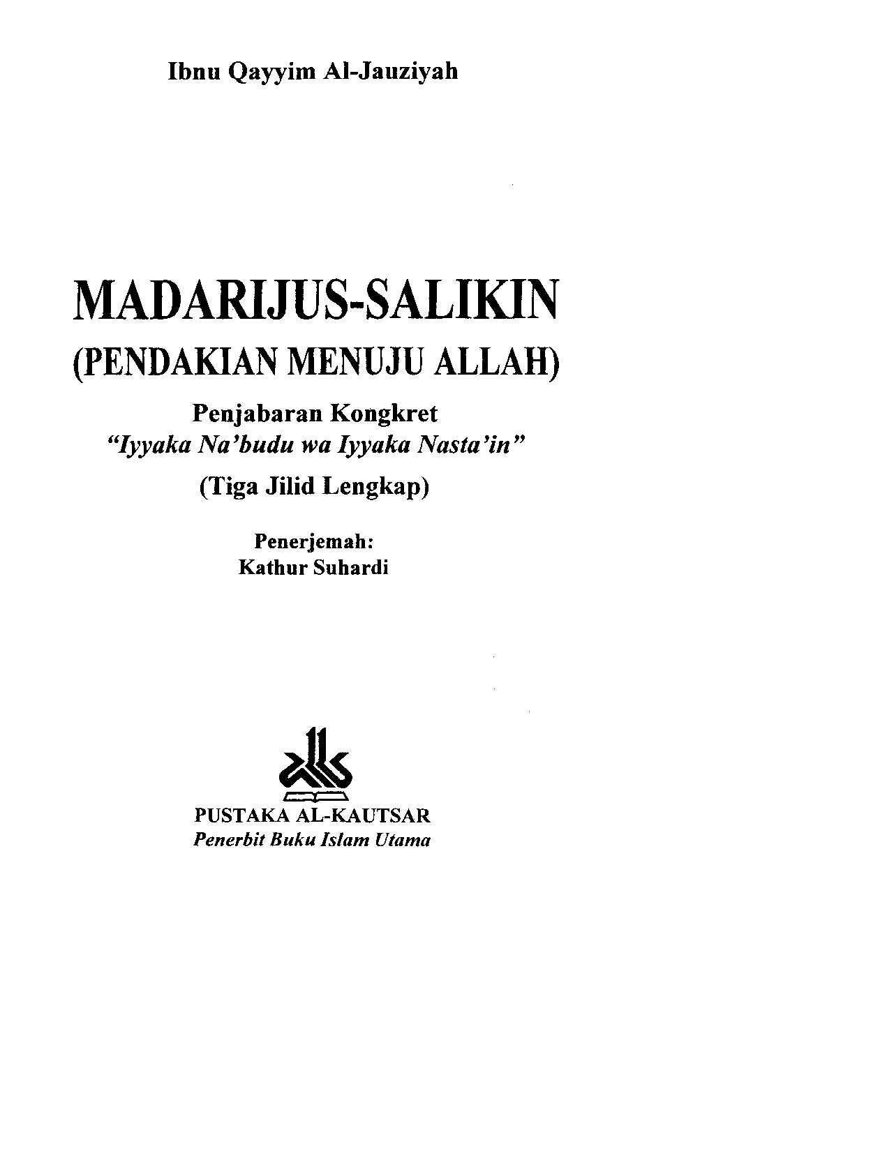 madarijus-salikin-pendakian-menuju-allah