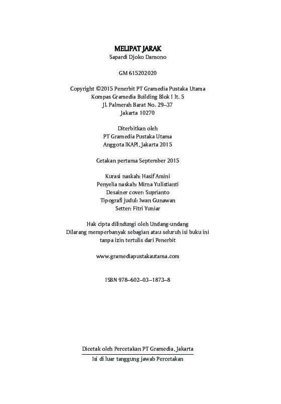 melihat-jarak---serpihan-sajak