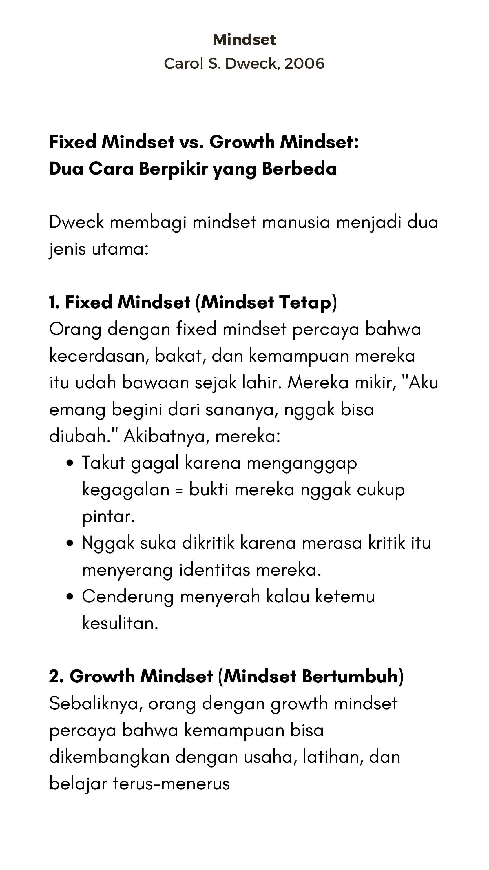 mindset