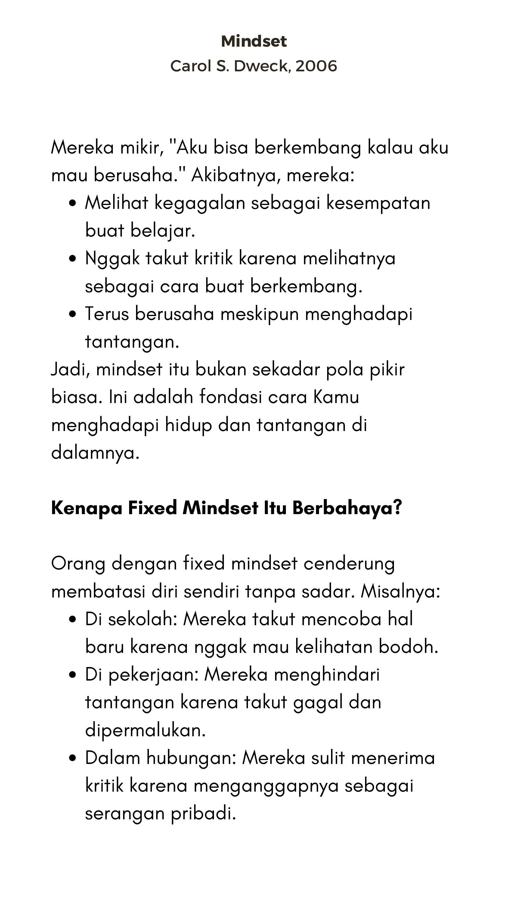 mindset