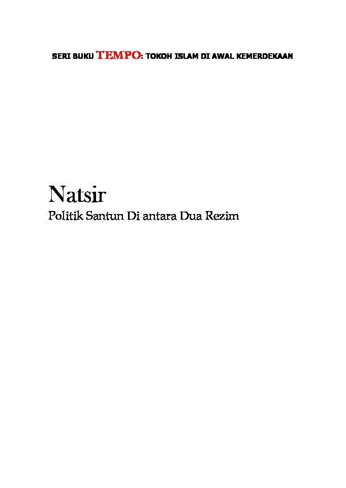 natsir-politik-santun-di-antara-dua-rezimpenerbit-tempo