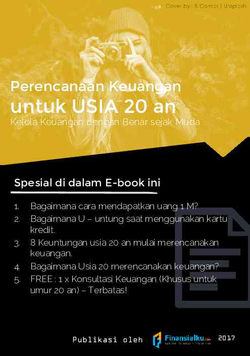 perencanaan keuangan untuk usia 20an