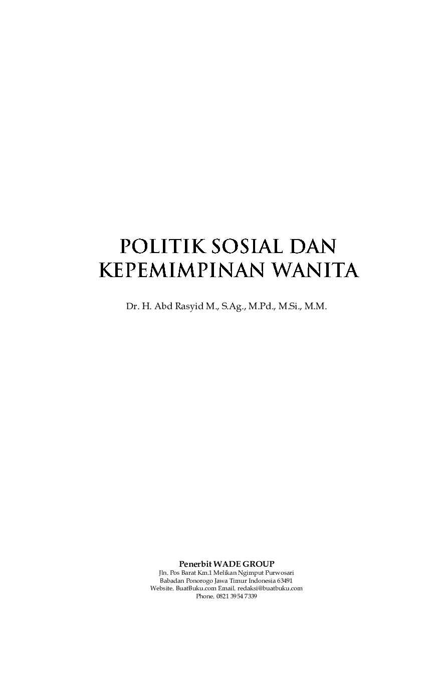 politik-sosial--kepemimpinan-wanita-by-dr--h--abd-rasyid-m--s-ag--m-