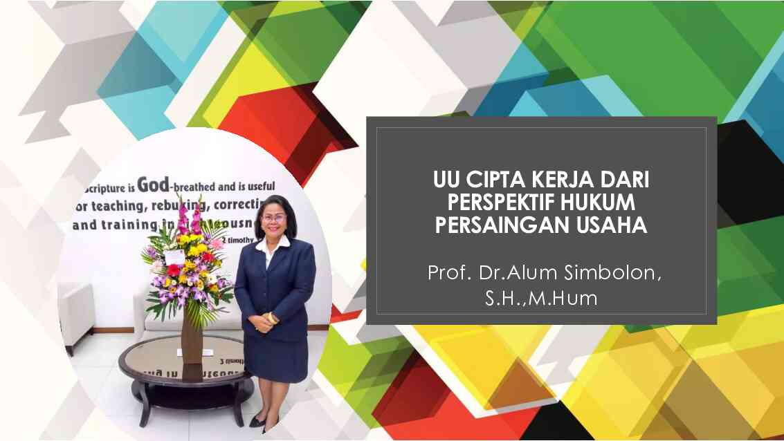 prof. dr. alum simbolon s.h. m.hum ppt uuck dari perspektif persaingan usaha