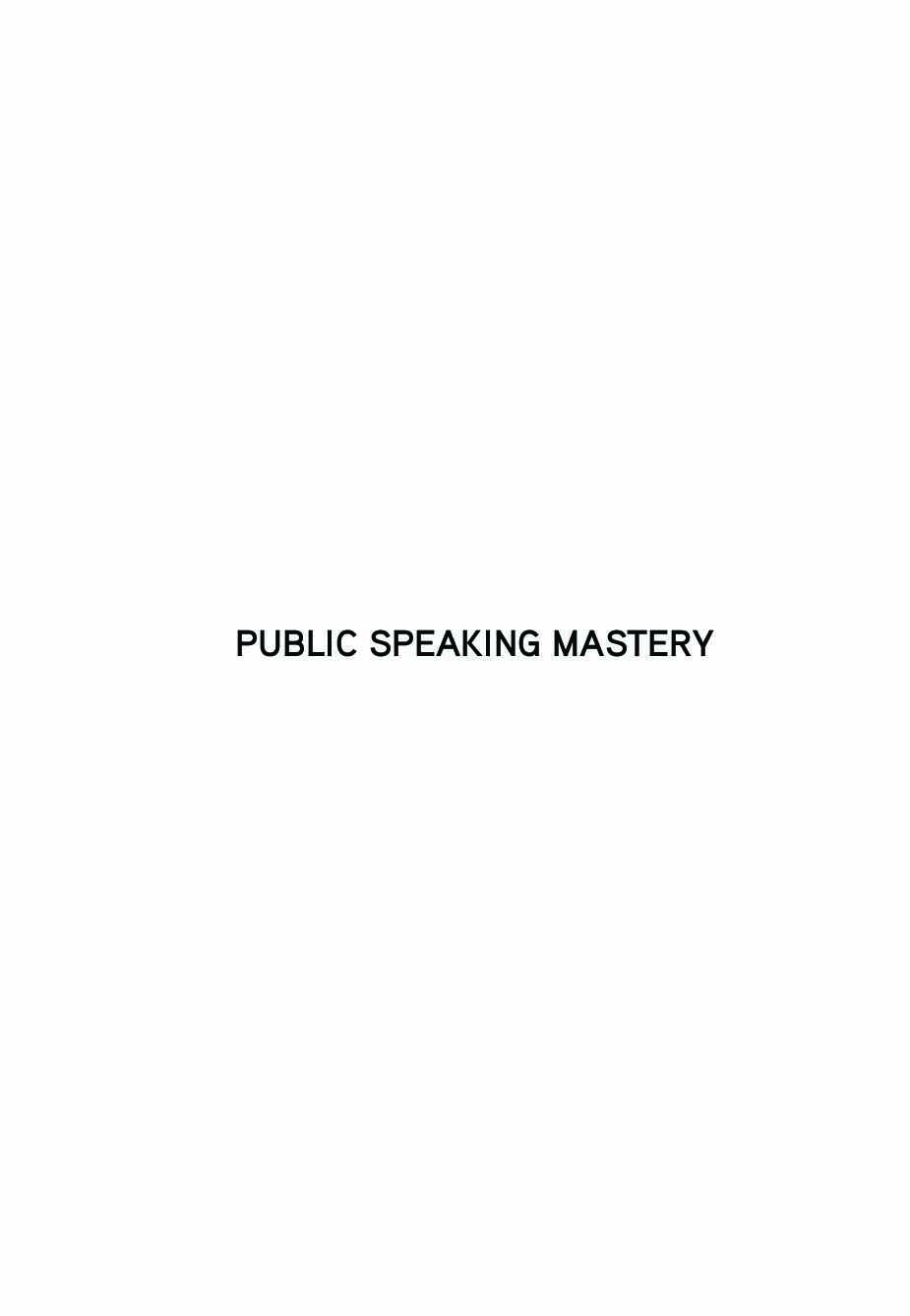 public-speaking-mastery