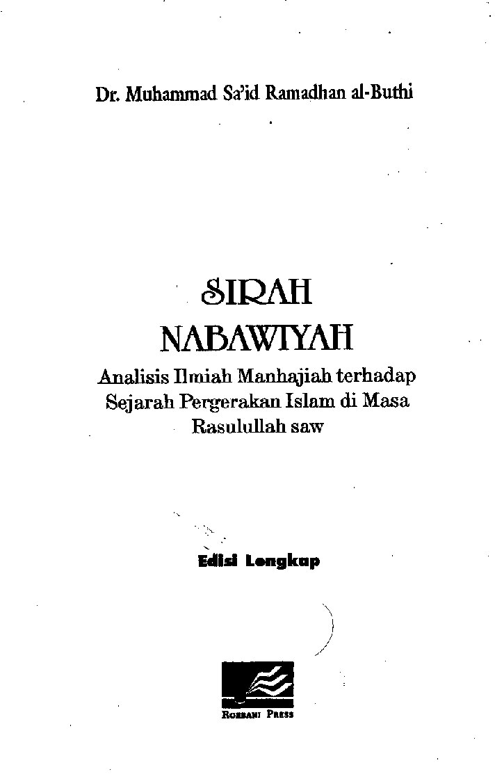 sirah-nabawiyah-syaikh-muhammad-said-ramadan-al-buthy