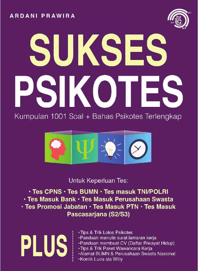 sukses psikotes kumpulan 1001 soal bahas psikotes terlengkap   ardani prawira