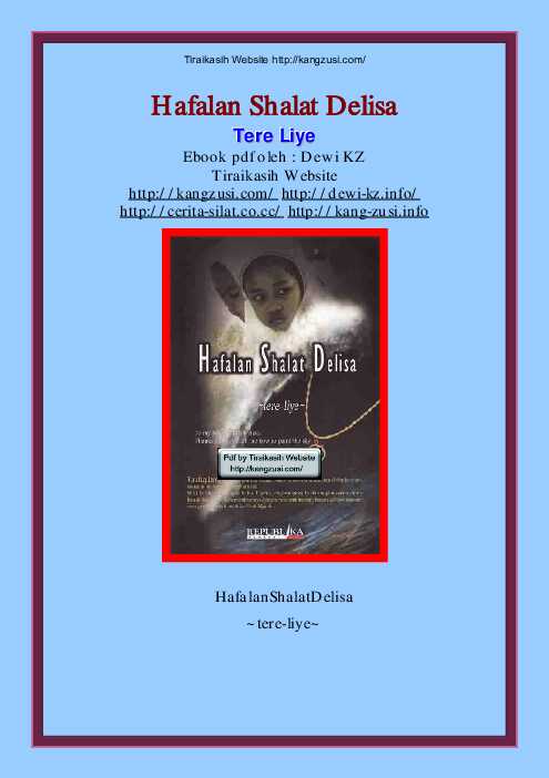 tere liyehafalan shalat delisa