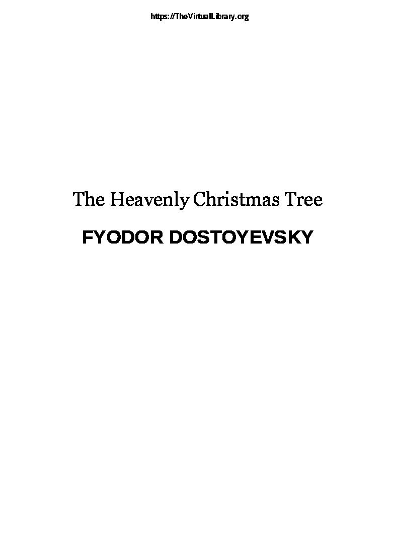 the-heavenly-christmas-treefyodor-dostoyevskypdf