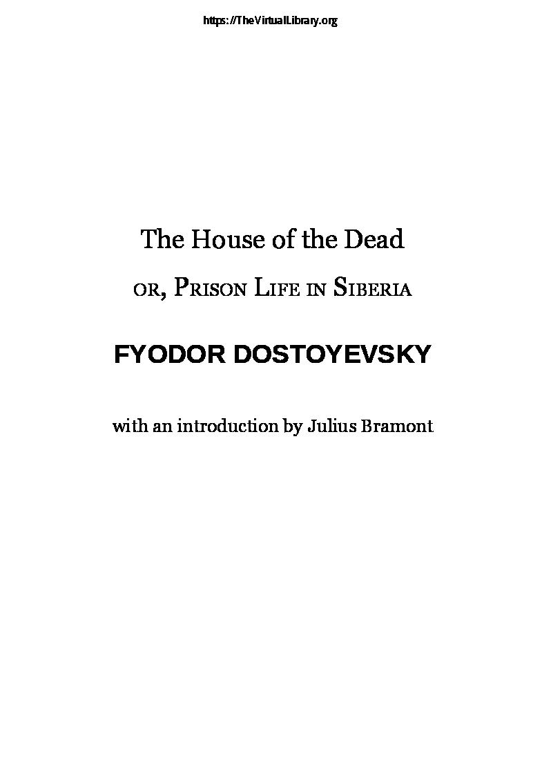 the-house-of-the-deadfyodor-dostoyevskypdf