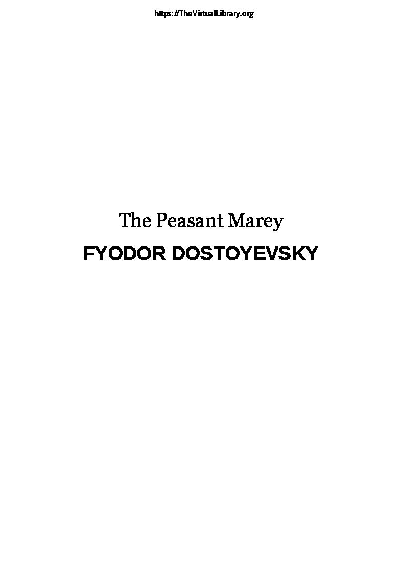the-peasant-mareyfyodor-dostoyevskypdf