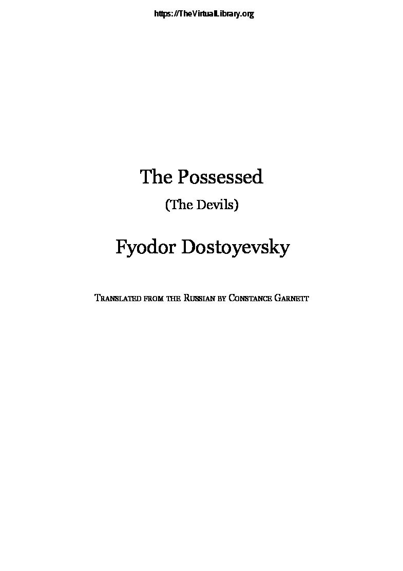 the-possessedfyodor-dostoyevskypdf