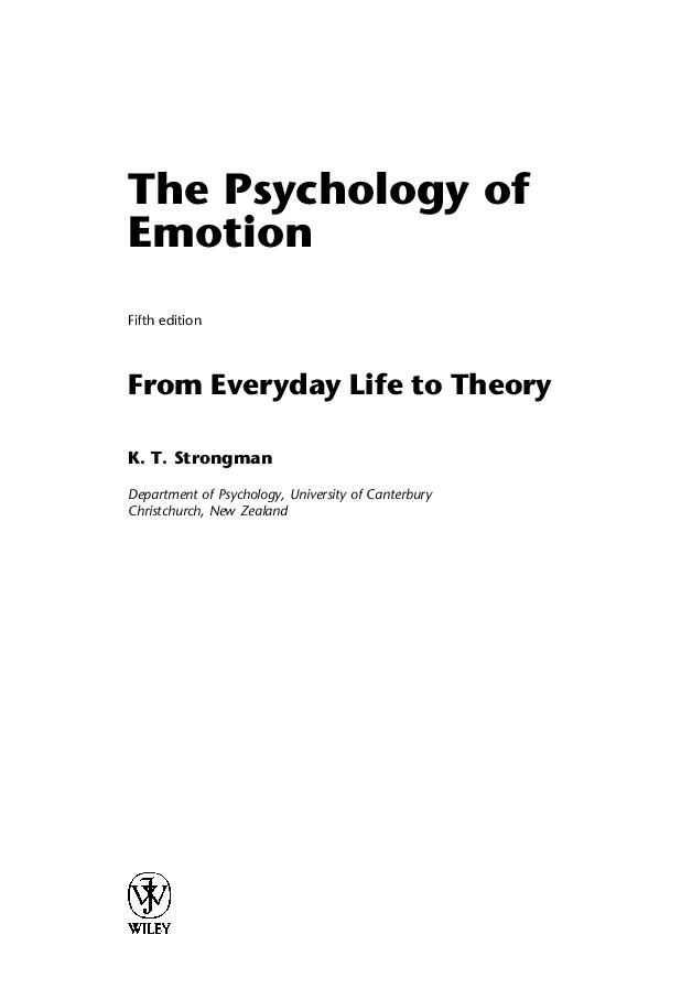 the-psychology-of-emotion-from-everyday-life-to-theory-by-kenneth