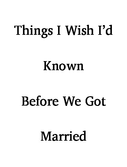 things-i-wish-i’d-known-before-we-got-married-gary-chapman