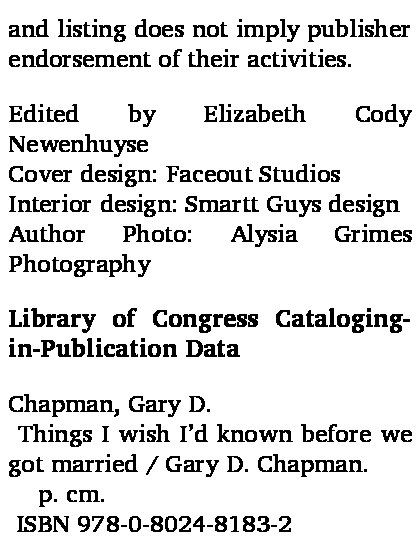 things-i-wish-i’d-known-before-we-got-married-gary-chapman