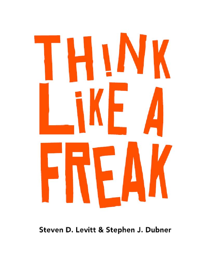 think-like-a-freaksteven-d-levitt