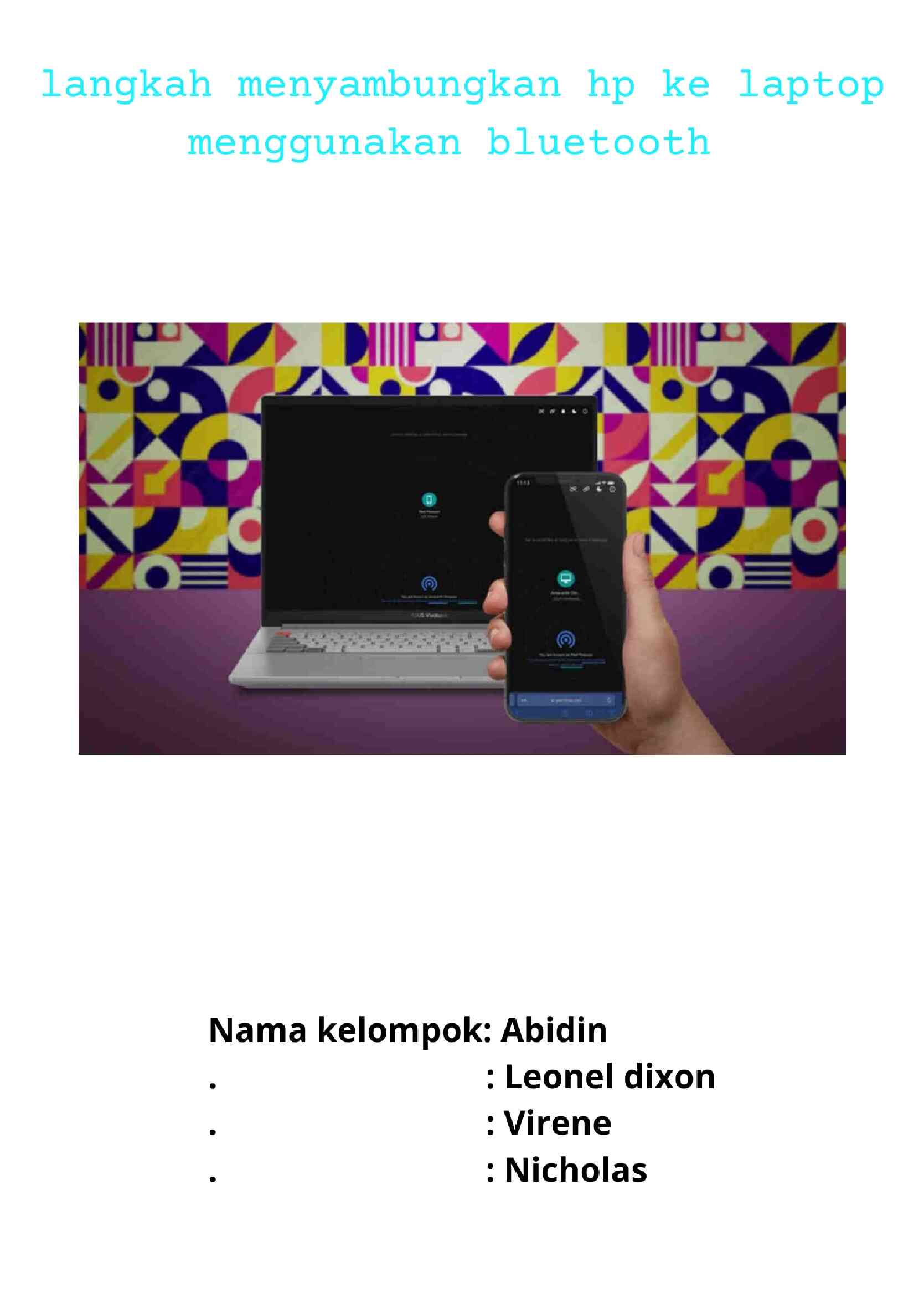 tugas kelompok abidin virene nicholas dan leonel 