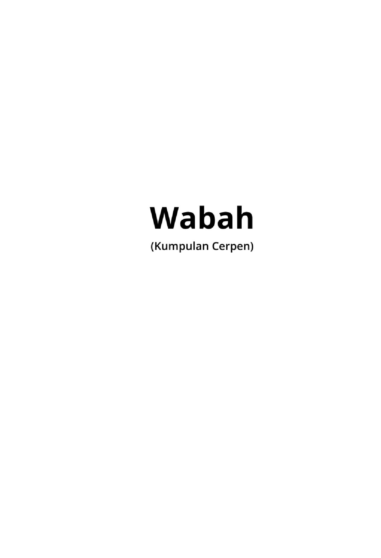 wabah-kumpulan-cerpen-by-wening-udasmoro-arifah-rahmawati