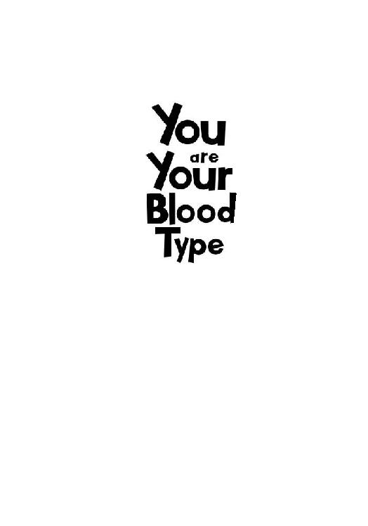 you-are-your-blood-type-toshikata-nomi-&-alxander-besher