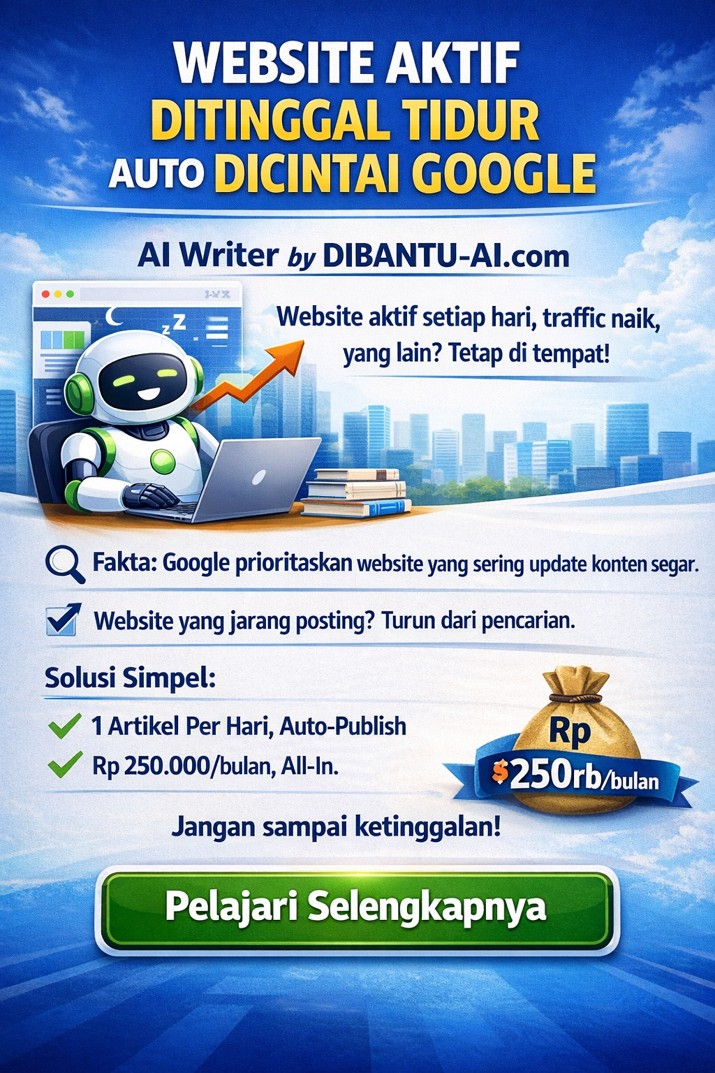 AI Writer DIBANTU-AI - Website Aktif Tiap Hari