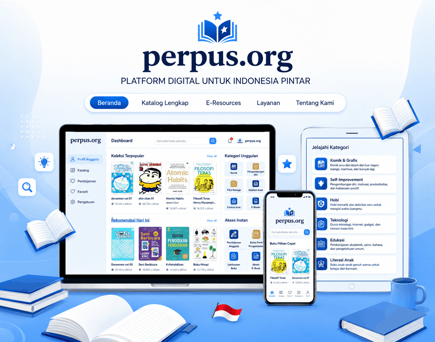 Preview akun aset digital premium perpus